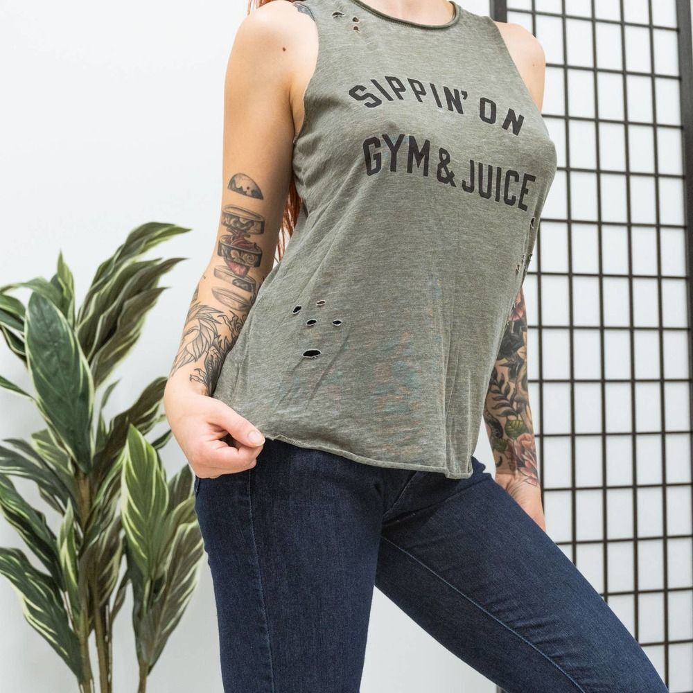 Grayson Threads Distressed Graphic Tank - Picture 2 of 6